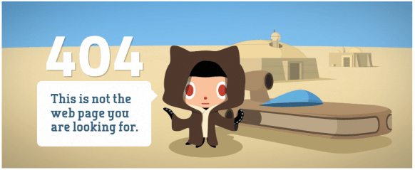githubの404ページがかわいい | A-Listers